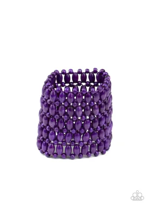 Way Down in Kokomo Purple Paparazzi Bracelet