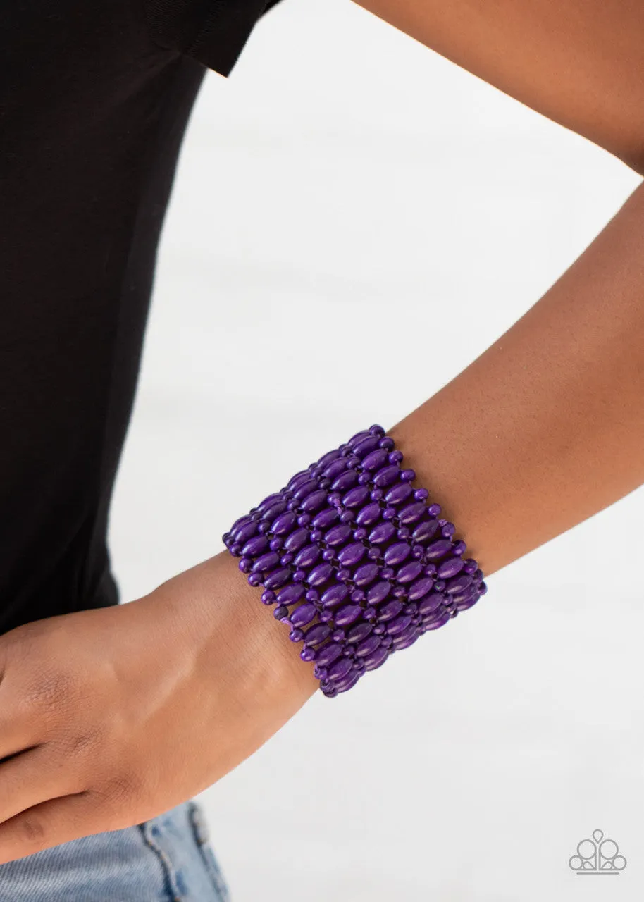 Way Down in Kokomo Purple Paparazzi Bracelet