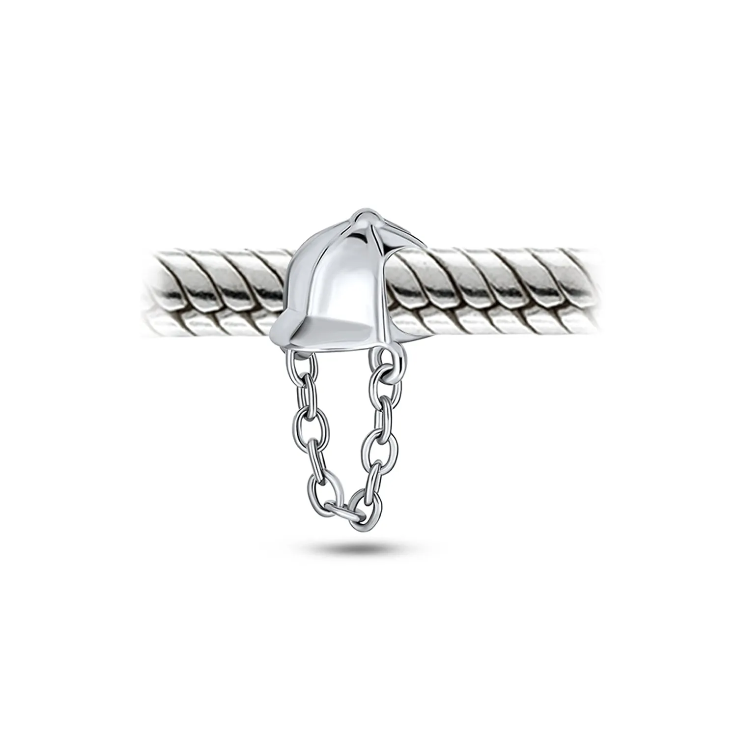 Western Horse Jockey Equestrian Charm Bead Sterling Silver for Bracelets
