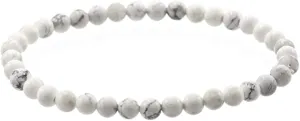 White Howlite Bracelet - 4mm