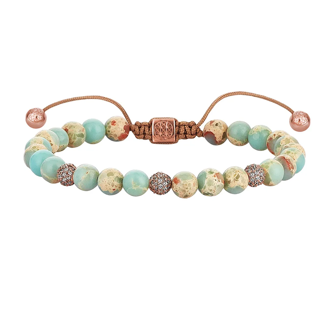 Women’s Aqua Terra Macrame Beaded Bracelet