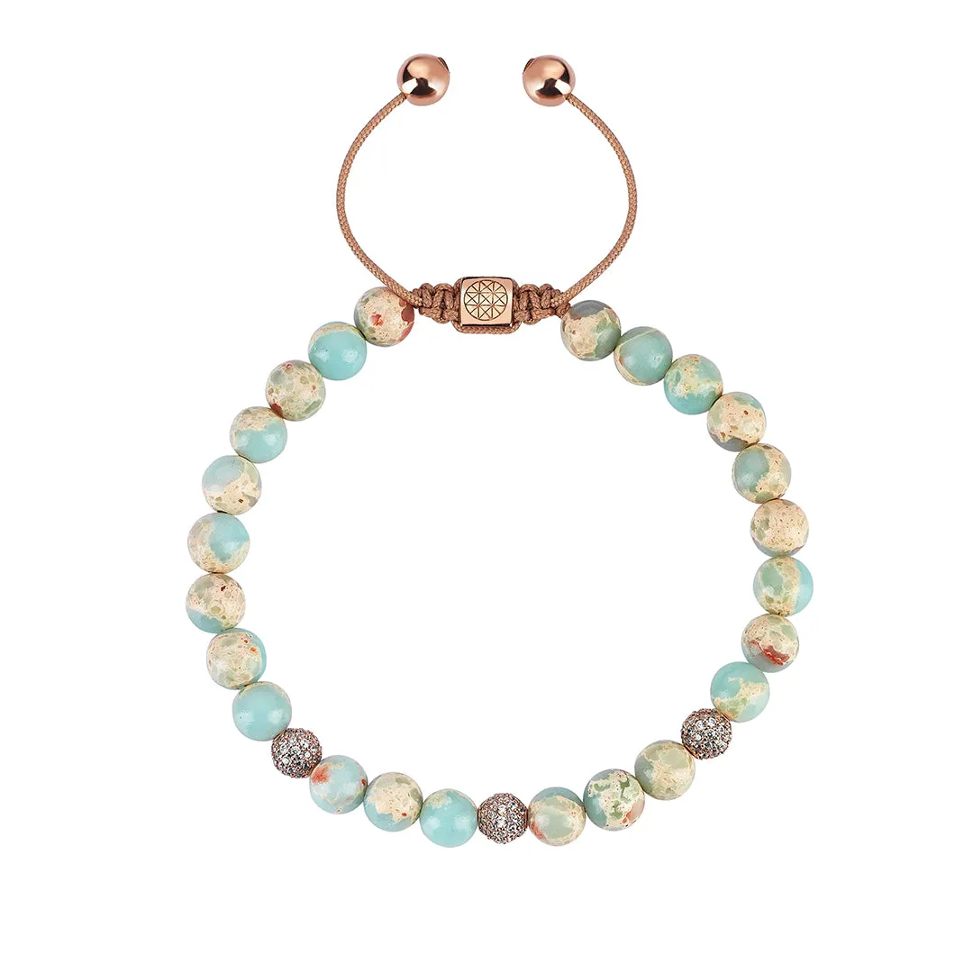 Women’s Aqua Terra Macrame Beaded Bracelet