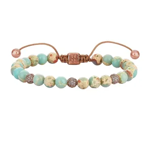 Women’s Aqua Terra Macrame Beaded Bracelet