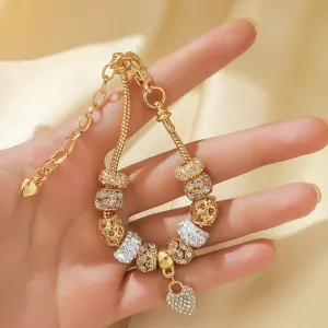 Women's DIY Multi Element Love Beaded Bracelet Date Travel Banquet Party Holiday Dressing Gift