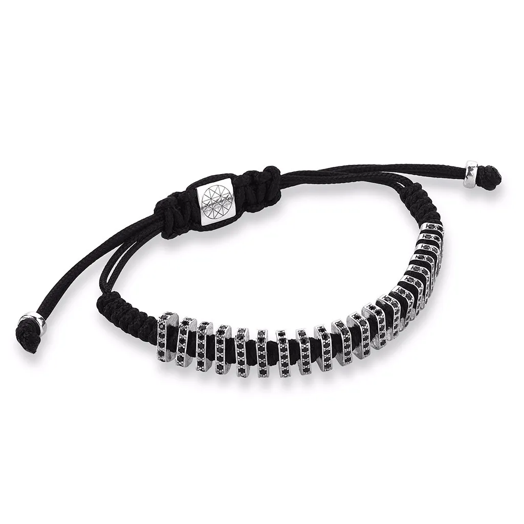 Women's Flat Macrame Stoppers - Silver