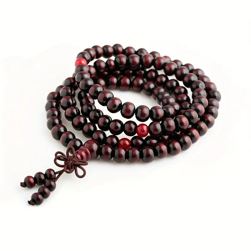Wooden Rosary Bracelet Buddha Beads Gift