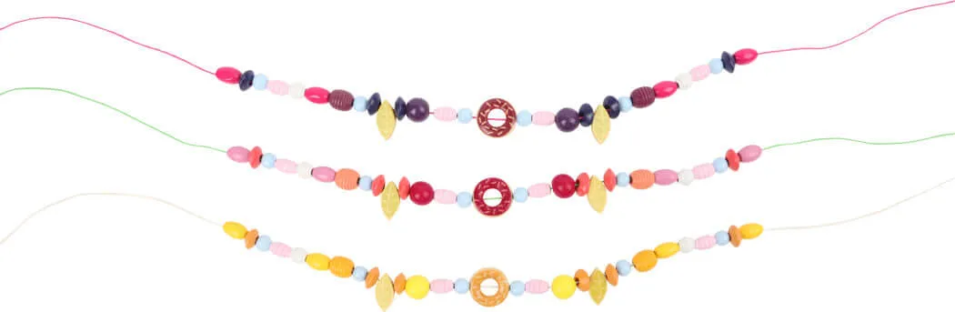 Wooden Threading Beads Cupcake