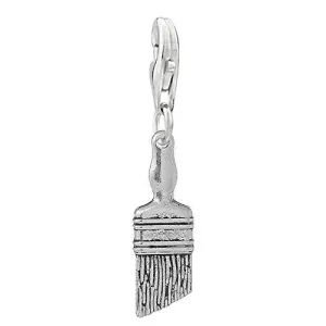 Work Tools Paint Brush Clip on Pendant Charm for Bracelet or Necklace