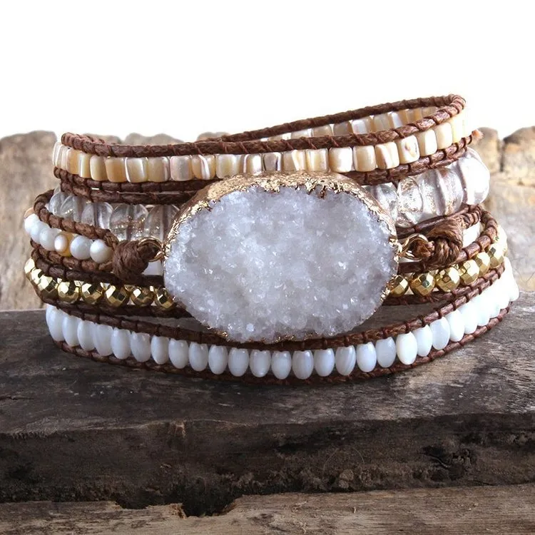Wrap Crystal Cluster Bracelet