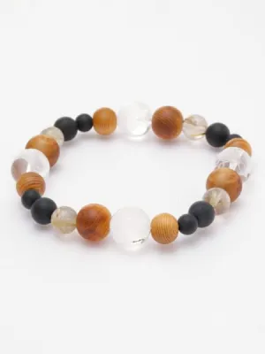 YAKUSUGI, Four Gods Crystal, Rutilated Quartz Bracelet